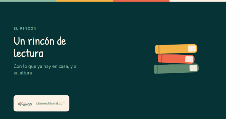 Un rincón de lectura con lo que ya hay en casa