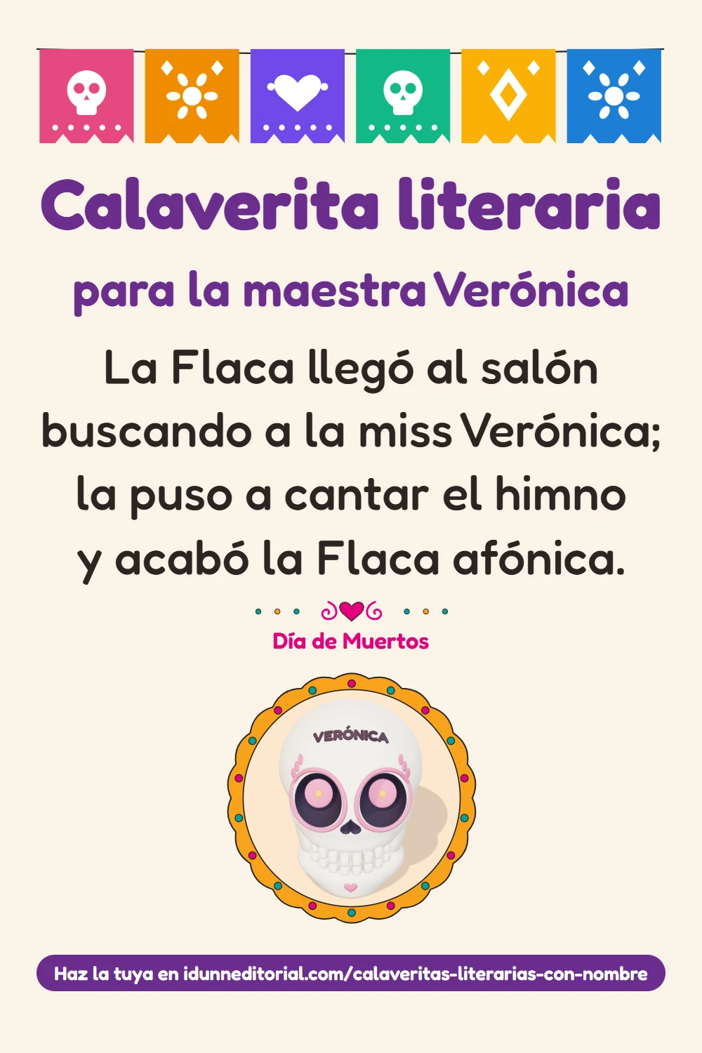 Calaveritas literarias para maestros y maestras
