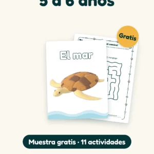 Muestra gratis del cuadernillo de actividades del mar, 5 a 6 años