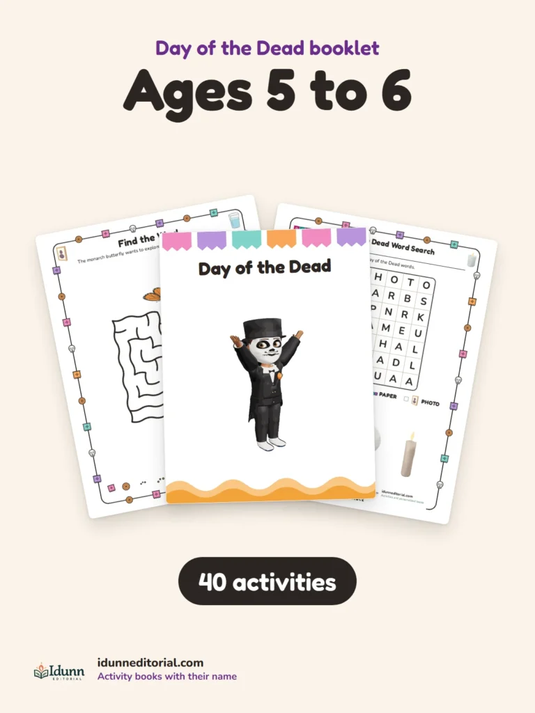 The full Day of the Dead activity book