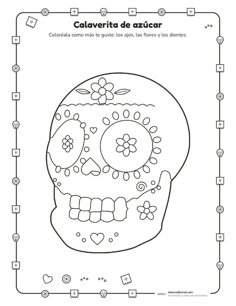 Dibujos de Día de Muertos para colorear