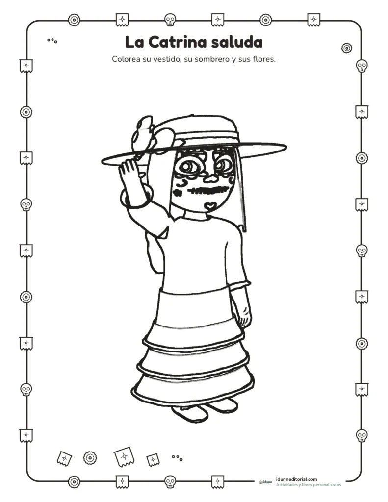 Dibujos de Día de Muertos para colorear