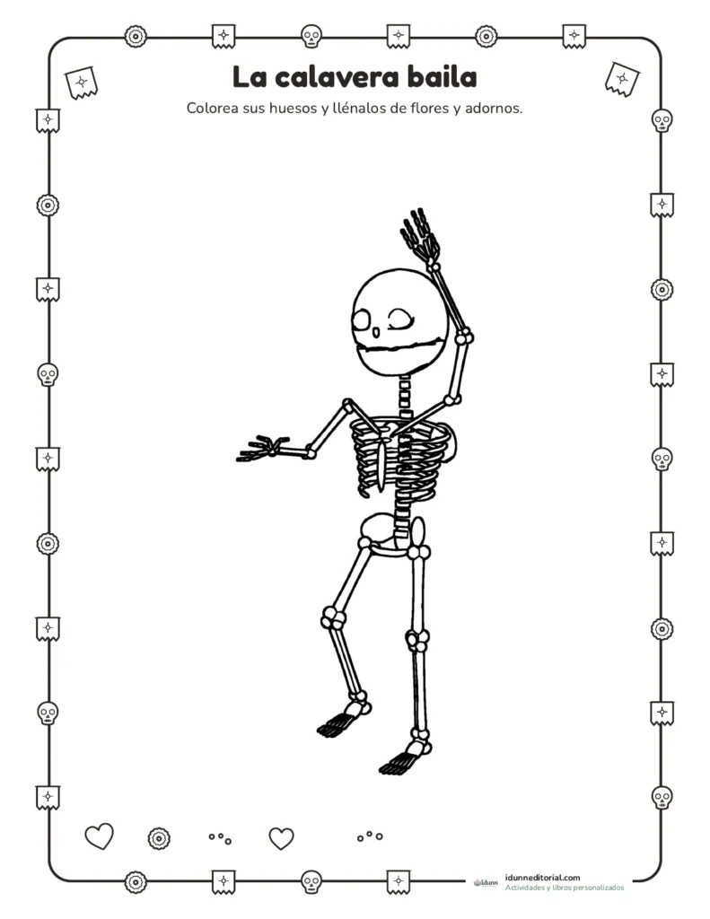 Dibujos de Día de Muertos para colorear