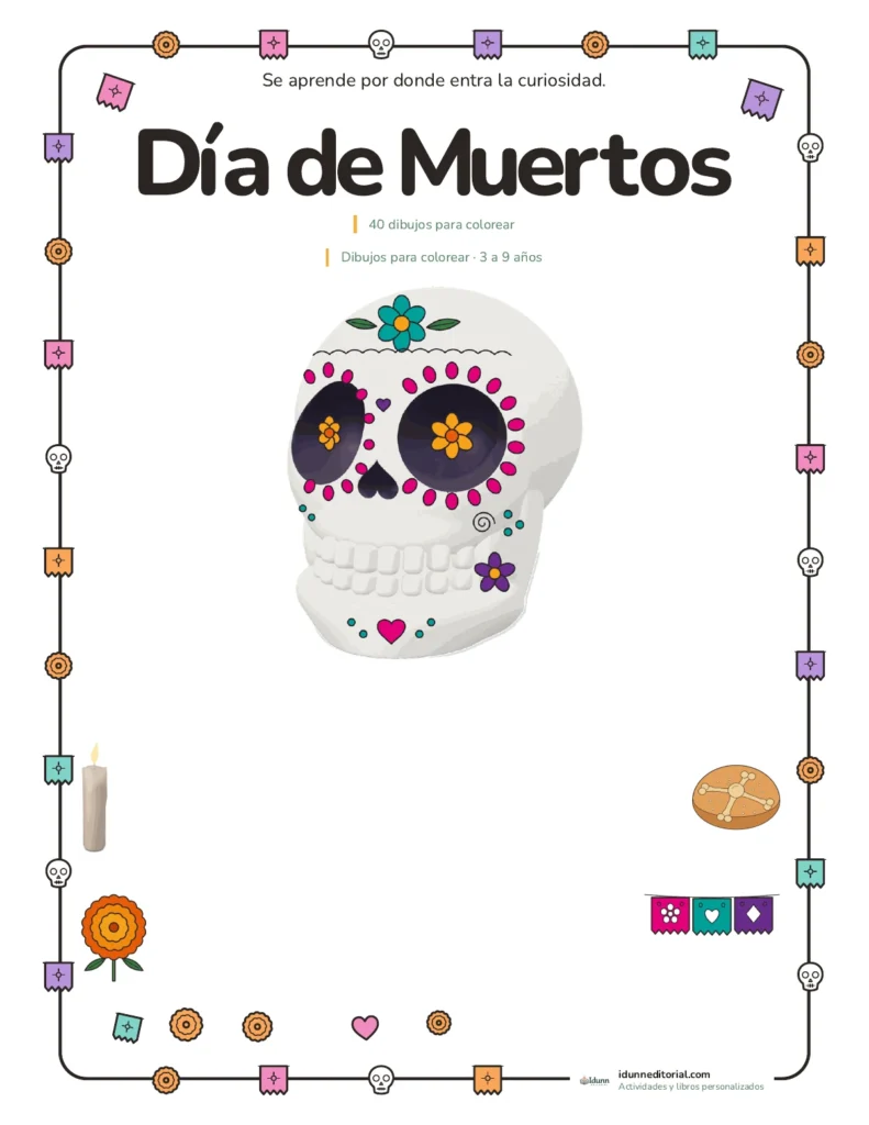 Dibujos de Día de Muertos para colorear
