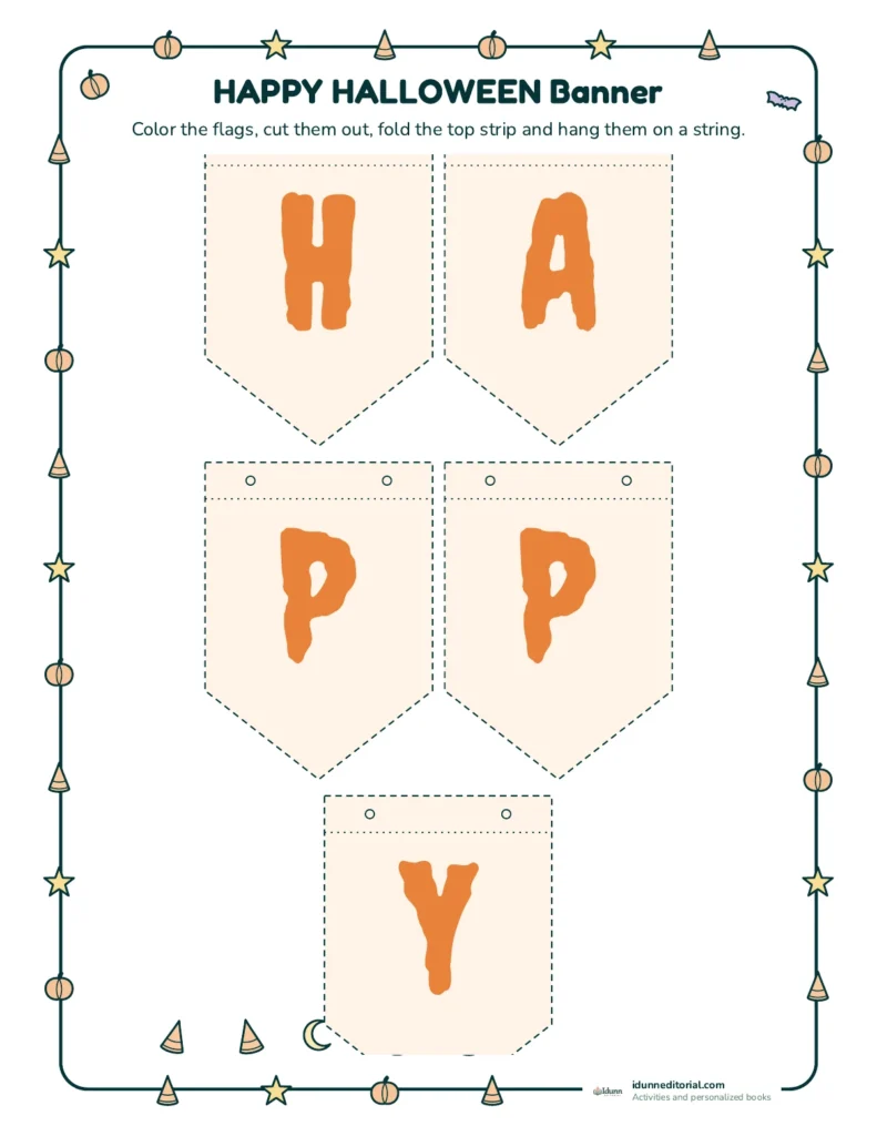 Halloween Crafts for Kids: Printable Decorations, Garlands and Masks