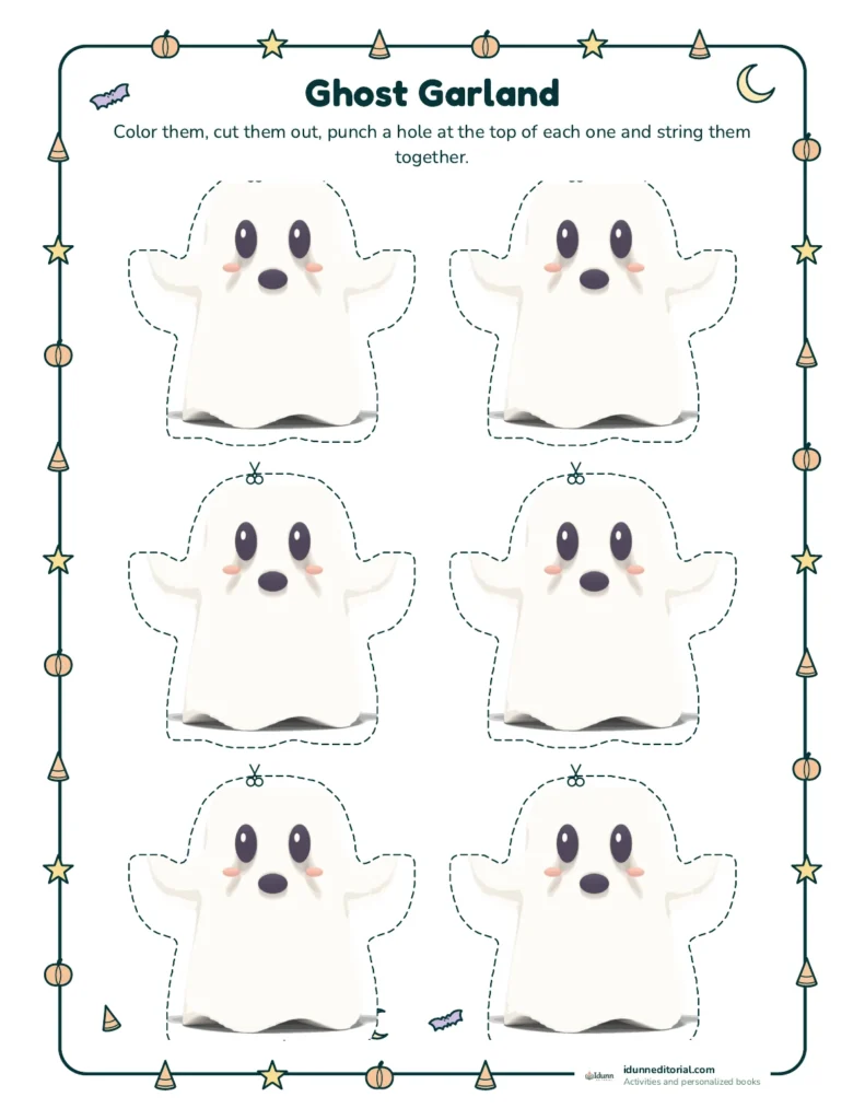 Halloween Crafts for Kids: Printable Decorations, Garlands and Masks