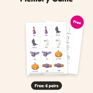 Free Halloween Memory Game: 6 Pairs