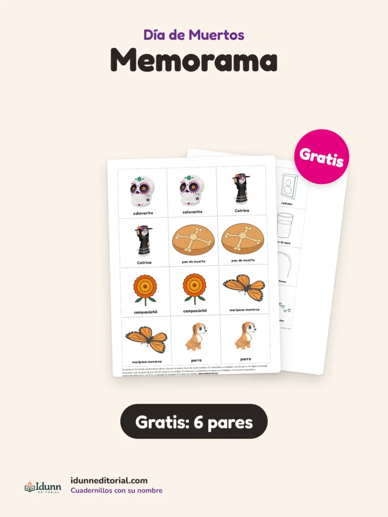 Memorama gratis de 6 pares
