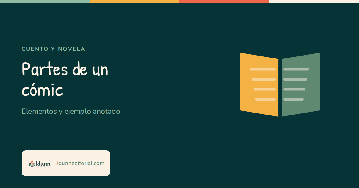 Partes de un cómic: elementos y ejemplo anotado