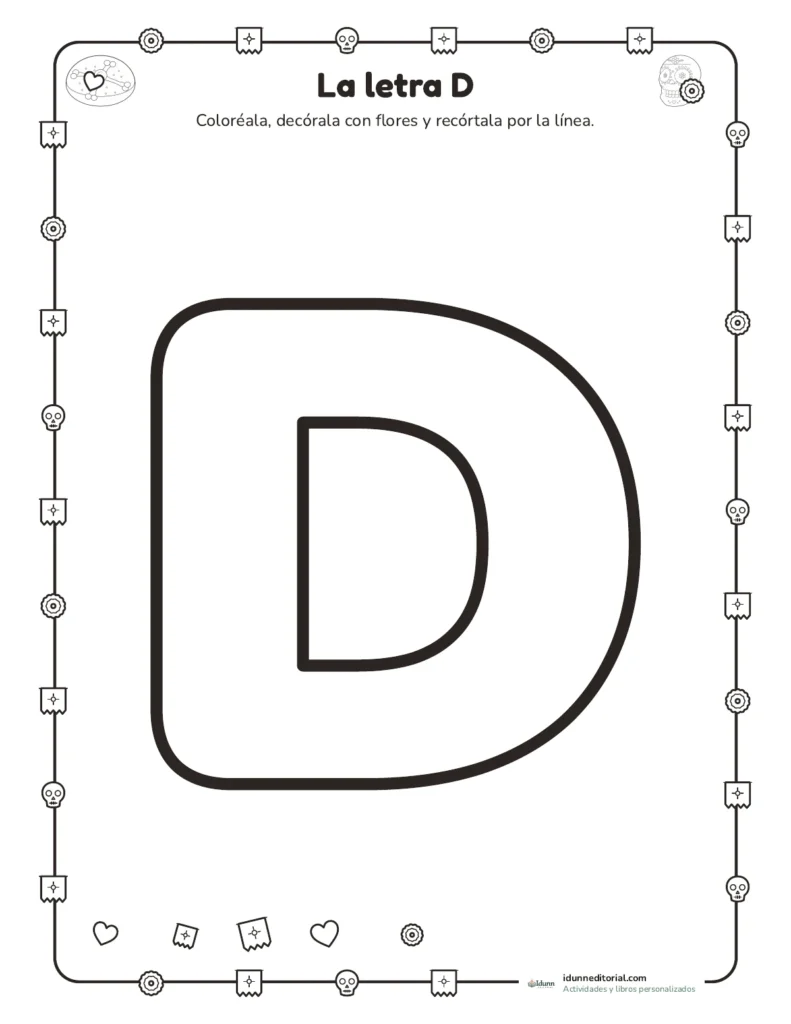 Manualidades de Día de Muertos para imprimir y recortar